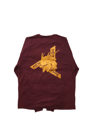 Revised Long Sleeve Gold Maroon